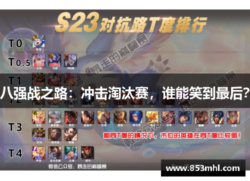 八强战之路：冲击淘汰赛，谁能笑到最后？